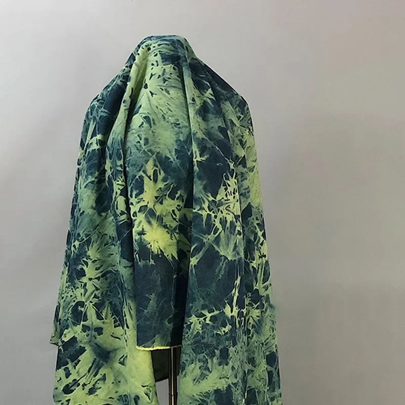 50X170CM Washed Tie-Dyed Denim - Sewing Batik Fabric recension och pris