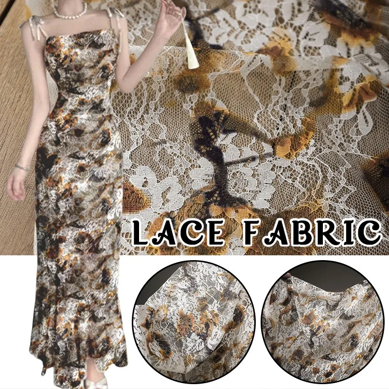 50Cm Retro French Lace Print C - Sewing Batik Fabric recension och pris